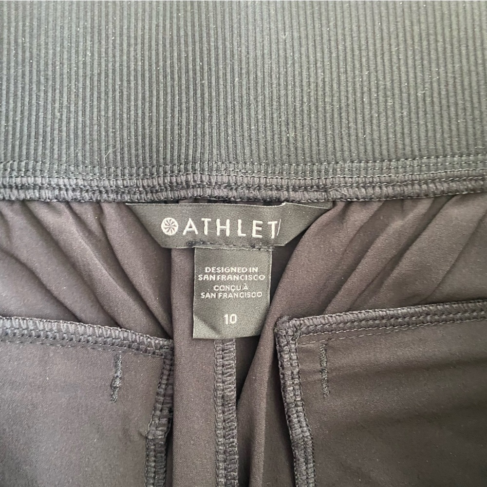 ATHLETA Brooklyn Mid-rise Ankle Pant Size 10 Black Stretch Tailored Fit EUC - Picture 4 of 9